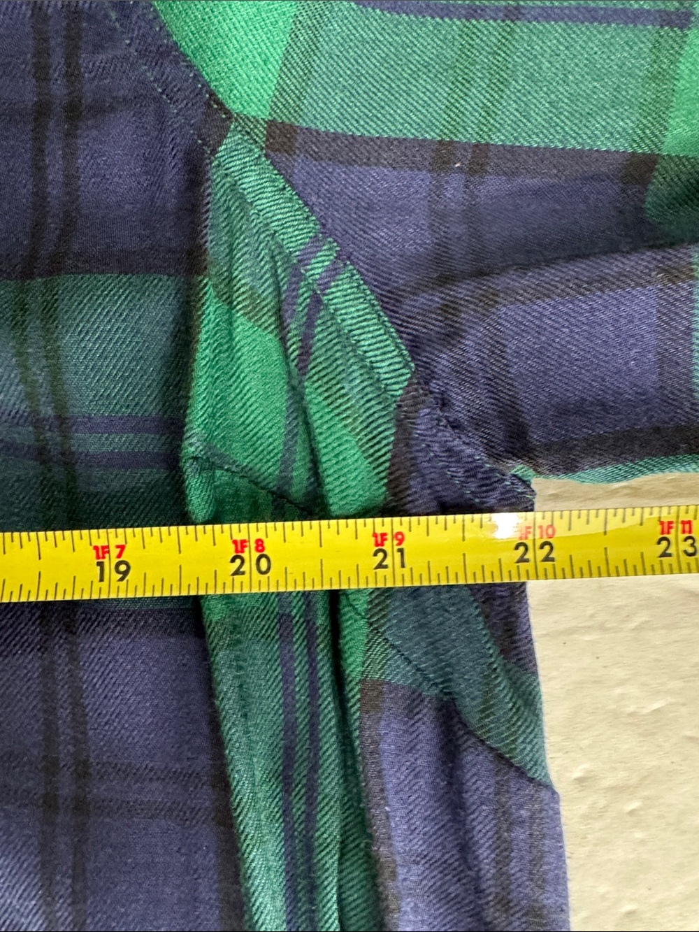 Woman’s Old Navy green and blue plaid mini shirt swing dress XL lightweight - Picture 11 of 11